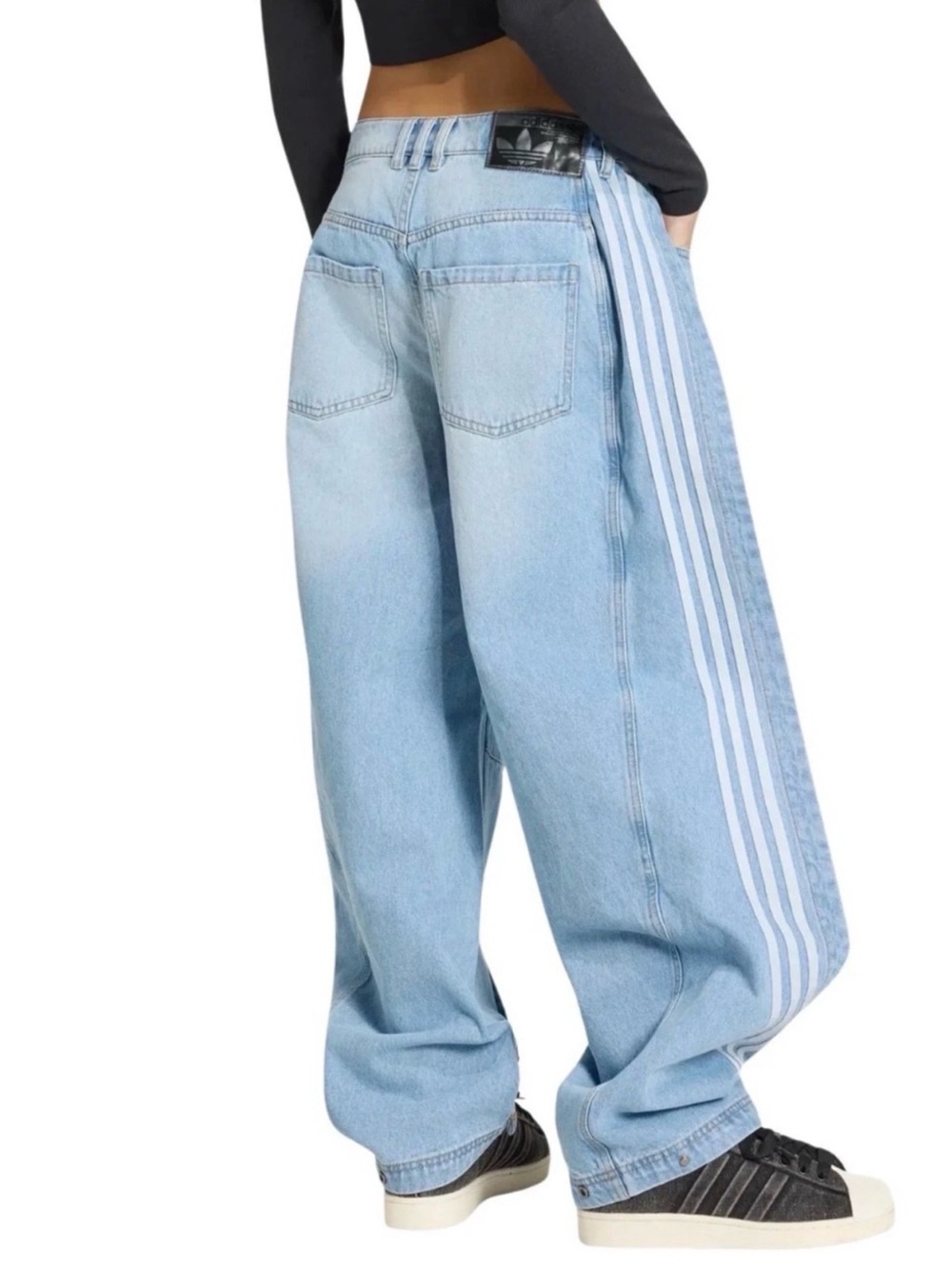 ADILENIUM 5.0 BANANA OVERLAY DENIM PANTS